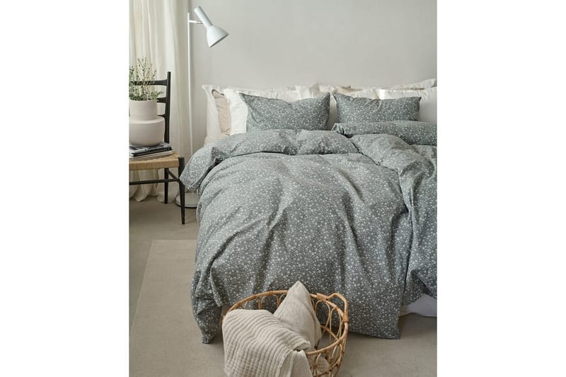 Dynetrekksett Enkeltseng 2-Delers Rita Flower Grønn - Tekstiler - Sengetøy - Sengetøysett & dynetrekksett