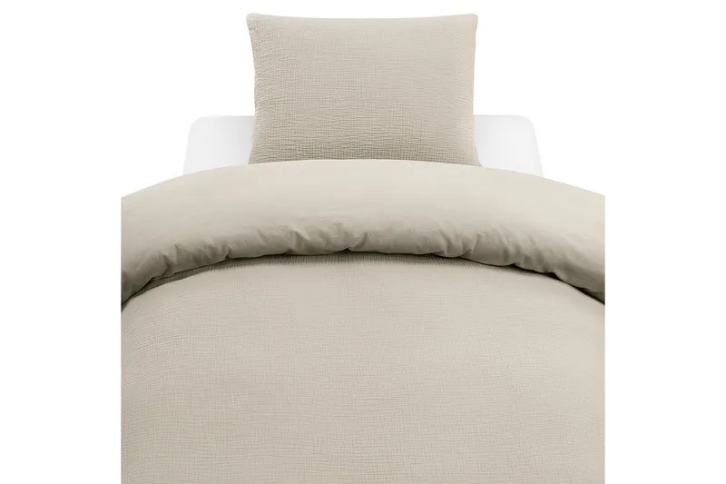 Dynetrekksett Enkeltseng 2-Delers Rolling, Sand