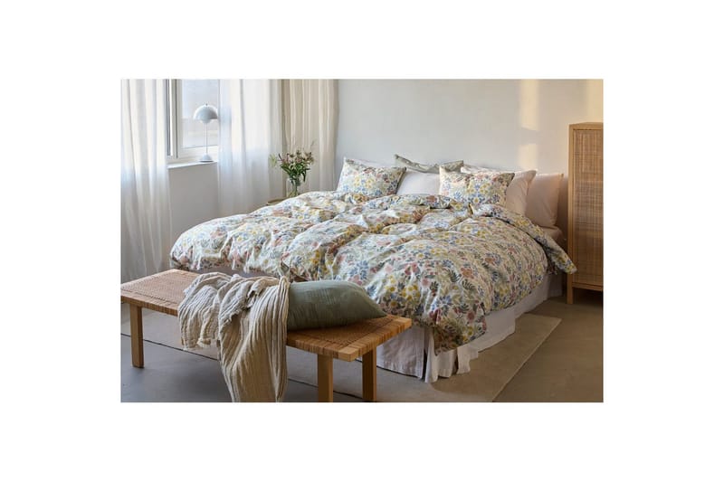 Dynetrekksett Enkeltseng 2-Delers Sommerblomster Multi - Tekstiler - Sengetøy - Sengetøysett & dynetrekksett