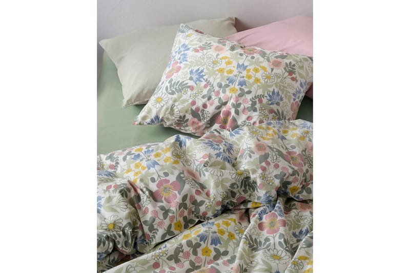 Dynetrekksett Enkeltseng 2-Delers Sommerblomster Multi - Tekstiler - Sengetøy - Sengetøysett & dynetrekksett