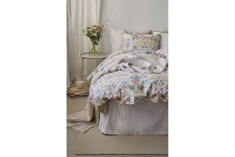 Dynetrekksett Enkeltseng 2-Delers Sommerblomster Multi - Tekstiler - Sengetøy - Dyne