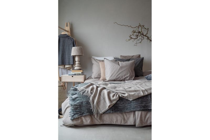 Dynetrekksett Enkeltseng 2-Delers Vasket - Brun - Tekstiler - Sengetøy - Sengetøysett & dynetrekksett