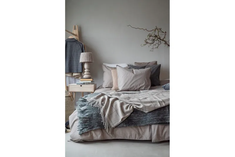 Dynetrekksett Enkeltseng 2-Delers Vasket - Brun - Tekstiler - Sengetøy - Sengetøysett & dynetrekksett