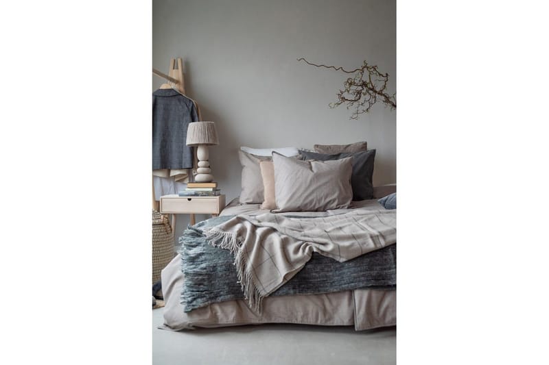 Dynetrekksett Enkeltseng 2-Delers Vasket - Brun - Tekstiler - Sengetøy - Sengetøysett & dynetrekksett