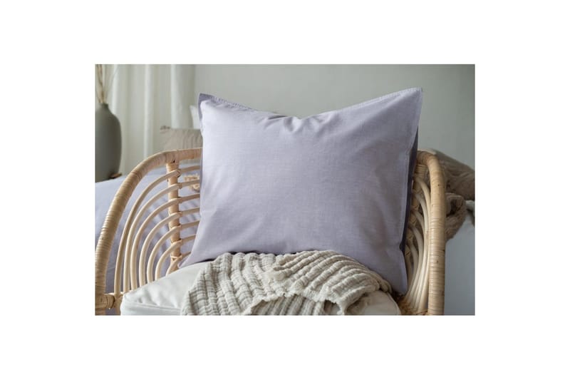 Dynetrekksett Enkeltseng 2-Delers Vasket - Lilla - Tekstiler - Sengetøy - Sengetøysett & dynetrekksett