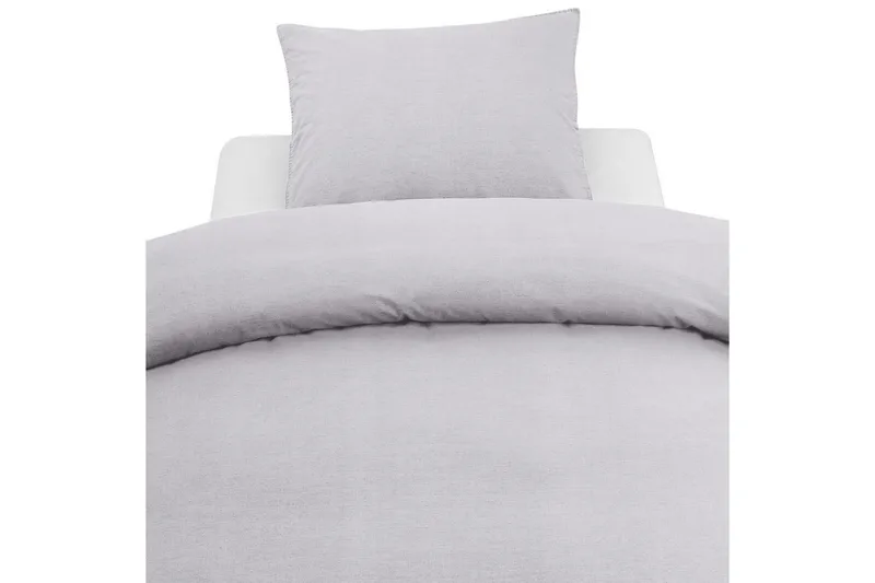 Dynetrekksett Enkeltseng 2-Delers Vasket, Lilla