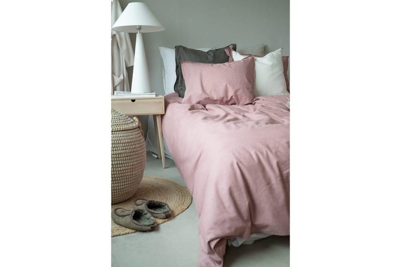 Dynetrekksett Enkeltseng 2-Delers Vasket - Ny Rosa - Tekstiler - Sengetøy - Sengetøysett & dynetrekksett