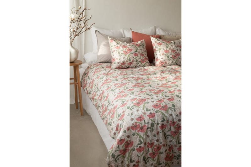 Dynetrekksett Enkeltseng 2-Dels Fleur - Rosa - Tekstiler - Sengetøy - Sengetøysett & dynetrekksett