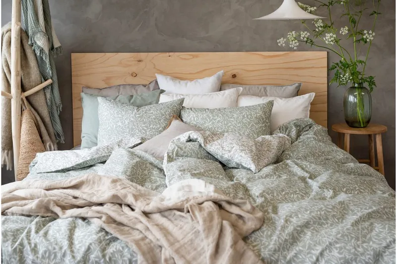 Dynetrekksett Enkeltseng 2-Dels Garden - Grønn - Tekstiler - Sengetøy - Sengetøysett & dynetrekksett