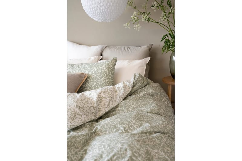 Dynetrekksett Enkeltseng 2-Dels Garden - Grønn - Tekstiler - Sengetøy - Sengetøysett & dynetrekksett