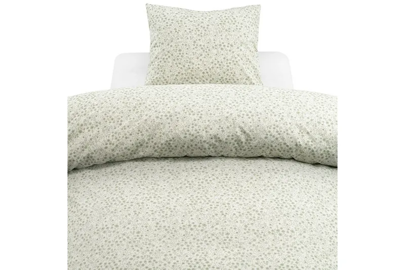 Dynetrekksett Enkeltseng 2-Dels Hedda - Grønn - Tekstiler - Sengetøy - Sengetøysett & dynetrekksett