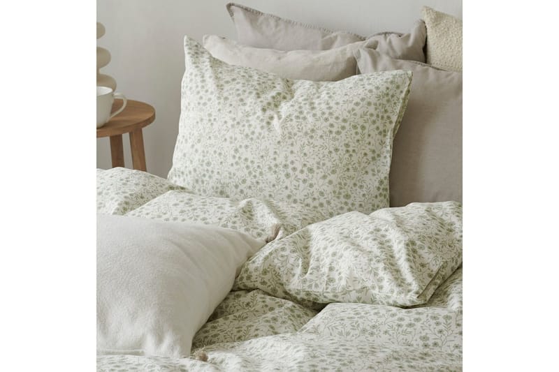 Dynetrekksett Enkeltseng 2-Dels Hedda - Grønn - Tekstiler - Sengetøy - Sengetøysett & dynetrekksett