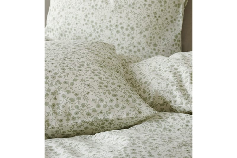 Dynetrekksett Enkeltseng 2-Dels Hedda - Grønn - Tekstiler - Sengetøy - Sengetøysett & dynetrekksett