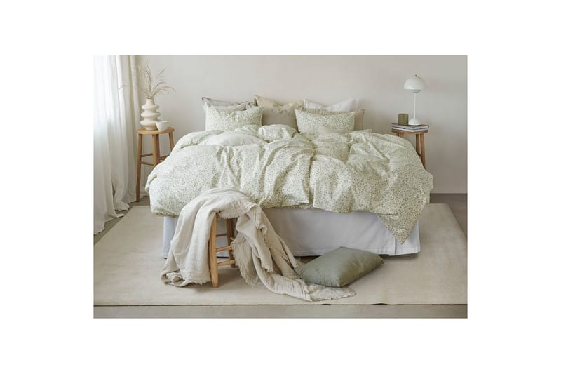 Dynetrekksett Enkeltseng 2-Dels Hedda - Grønn - Tekstiler - Sengetøy - Sengetøysett & dynetrekksett