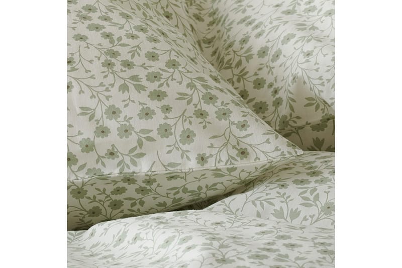 Dynetrekksett Enkeltseng 2-Dels Hedda - Grønn - Tekstiler - Sengetøy - Sengetøysett & dynetrekksett