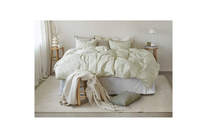 Dynetrekksett Enkeltseng 2-Dels Hedda - Grønn - Tekstiler - Sengetøy - Sengetøysett & dynetrekksett