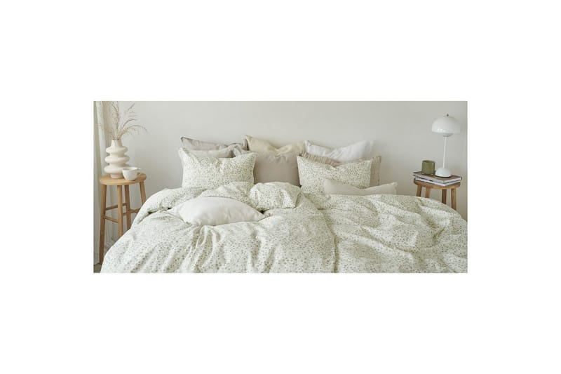 Dynetrekksett Enkeltseng 2-Dels Hedda - Grønn - Tekstiler - Sengetøy - Sengetøysett & dynetrekksett