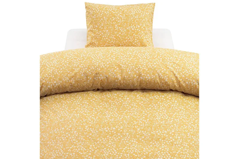 Dynetrekksett Enkeltseng 2-Dels Hedda, Gul