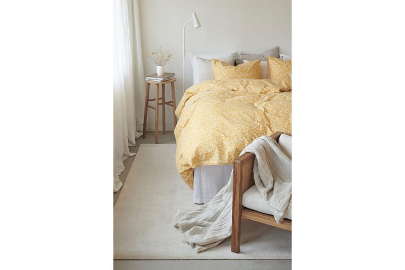 Dynetrekksett Enkeltseng 2-Dels Hedda - Gul - Tekstiler - Sengetøy - Sengetøysett & dynetrekksett