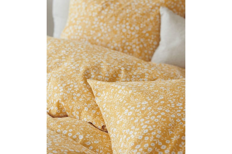 Dynetrekksett Enkeltseng 2-Dels Hedda - Gul - Tekstiler - Sengetøy - Sengetøysett & dynetrekksett