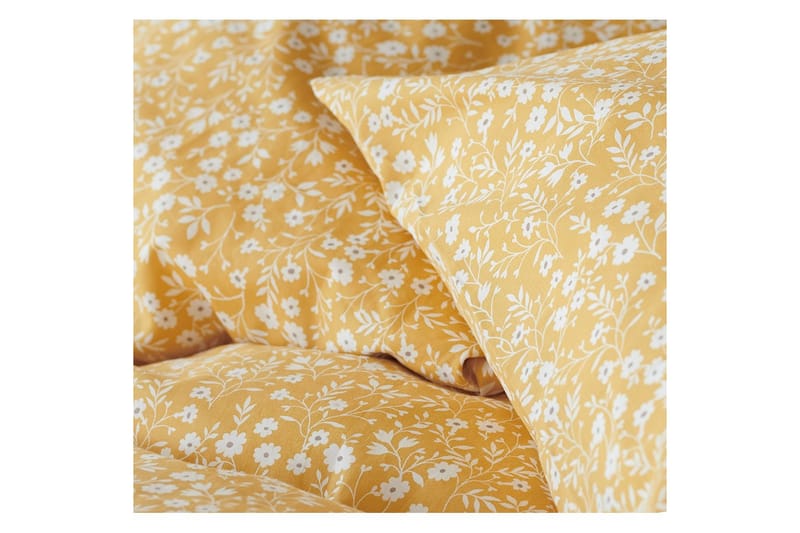 Dynetrekksett Enkeltseng 2-Dels Hedda - Gul - Tekstiler - Sengetøy - Sengetøysett & dynetrekksett