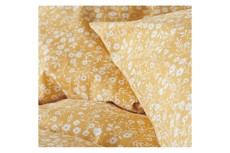 Dynetrekksett Enkeltseng 2-Dels Hedda - Gul - Tekstiler - Sengetøy - Sengetøysett & dynetrekksett