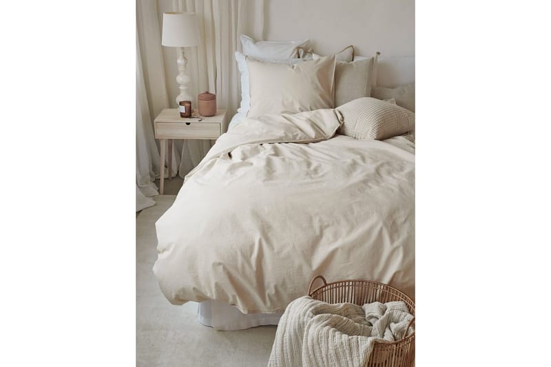 Dynetrekksett Enkeltseng 2-Dels Humble - Beige - Tekstiler - Sengetøy - Sengetøysett & dynetrekksett