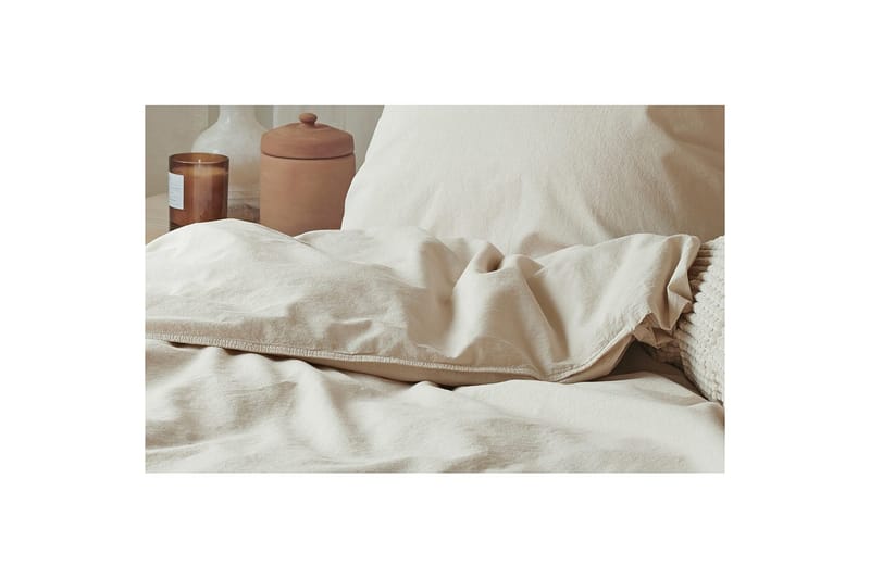 Dynetrekksett Enkeltseng 2-Dels Humble - Beige - Tekstiler - Sengetøy - Sengetøysett & dynetrekksett