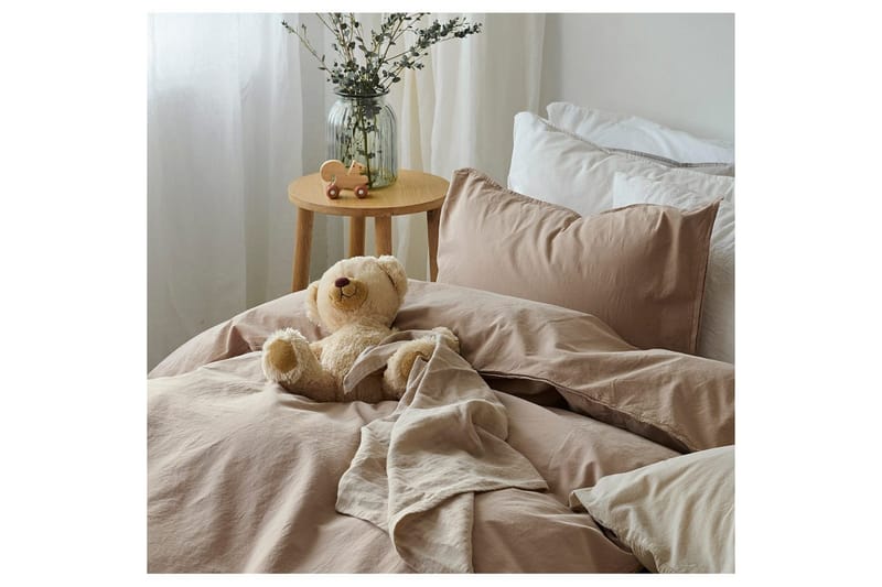 Dynetrekksett Enkeltseng 2-Dels Humble - Brun - Tekstiler - Sengetøy - Sengetøysett & dynetrekksett