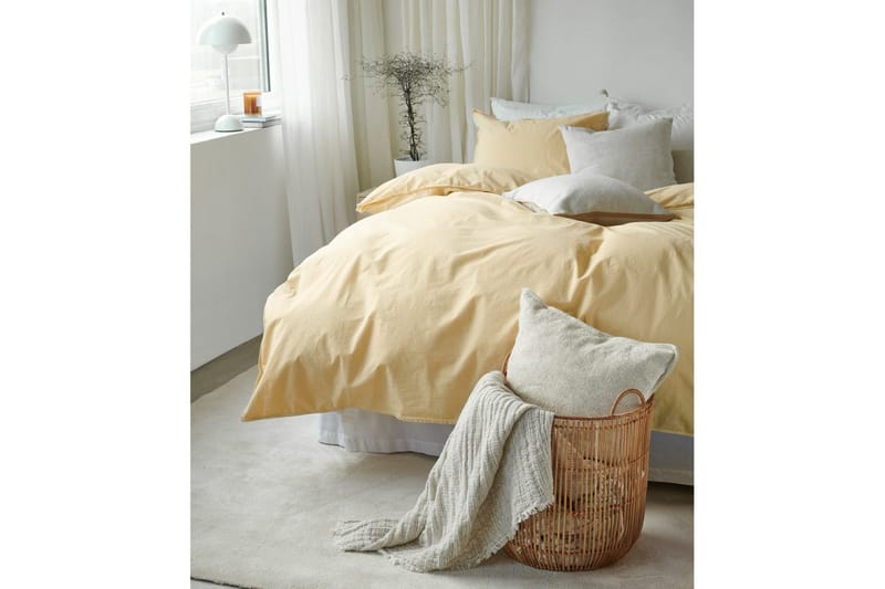 Dynetrekksett Enkeltseng 2-Dels Humble - Gul - Tekstiler - Sengetøy - Sengetøysett & dynetrekksett