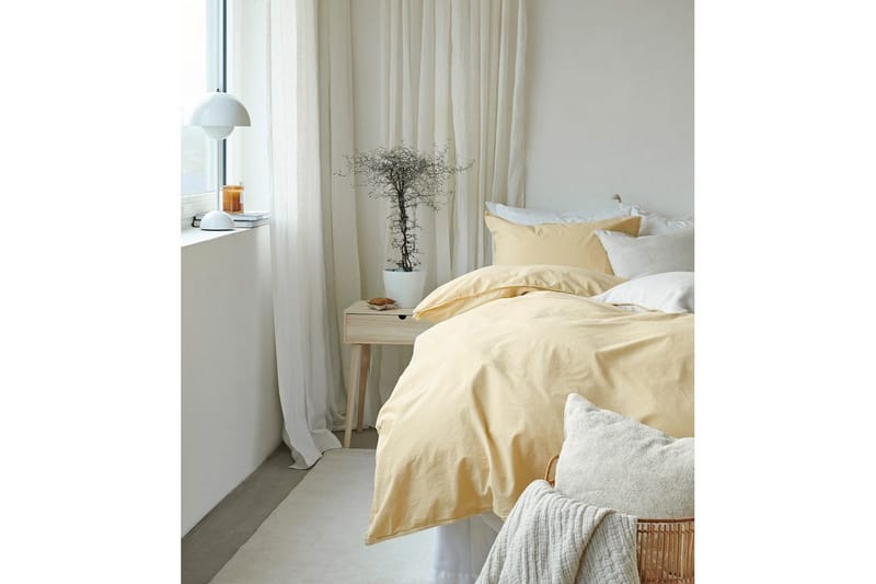 Dynetrekksett Enkeltseng 2-Dels Humble - Gul - Tekstiler - Sengetøy - Sengetøysett & dynetrekksett