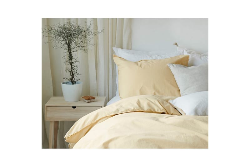 Dynetrekksett Enkeltseng 2-Dels Humble - Gul - Tekstiler - Sengetøy - Sengetøysett & dynetrekksett