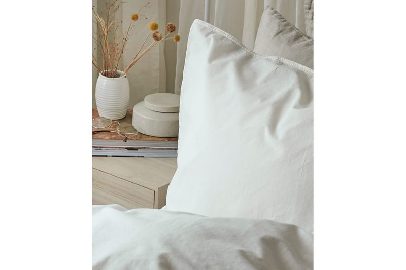 Dynetrekksett Enkeltseng 2-Dels Humble - Hvit - Tekstiler - Sengetøy - Sengetøysett & dynetrekksett