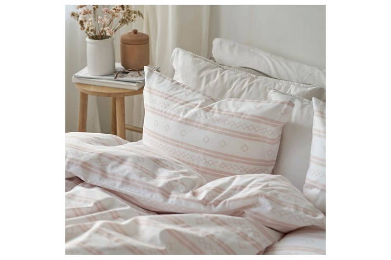 Dynetrekksett Enkeltseng 2-Dels Inka Rosa - Tekstiler - Sengetøy - Sengetøysett & dynetrekksett