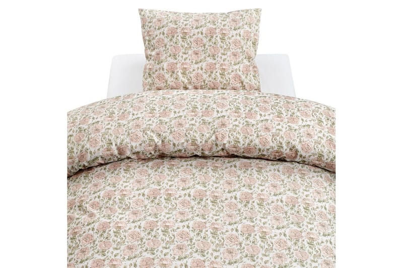 Dynetrekksett Enkeltseng 2-Dels Irma Flower Rosa, undefined