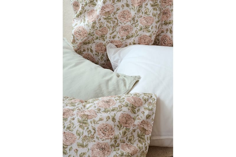 Dynetrekksett Enkeltseng 2-Dels Irma Flower Rosa - Tekstiler - Sengetøy - Sengetøysett & dynetrekksett
