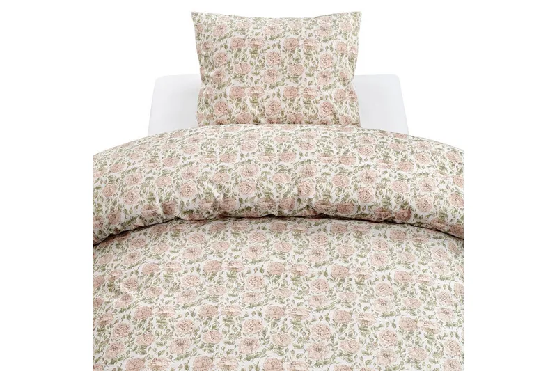 Dynetrekksett Enkeltseng 2-Dels Irma Flower Rosa, undefined