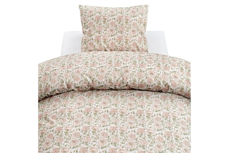 Dynetrekksett Enkeltseng 2-Dels Irma Flower Rosa, undefined