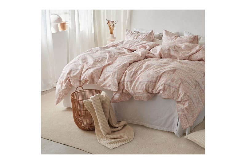 Dynetrekksett Enkeltseng 2-Dels Jasmine Fersken - Tekstiler - Sengetøy - Sengetøysett & dynetrekksett