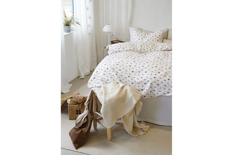 Dynetrekksett Enkeltseng 2-Dels John Beige - Tekstiler - Sengetøy - Dyne