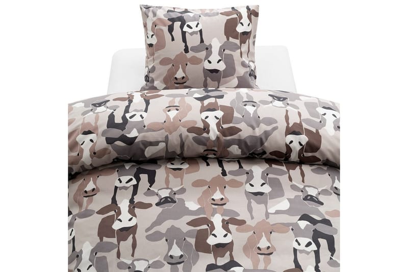 Dynetrekksett Enkeltseng 2-Dels Kossor Sand, undefined