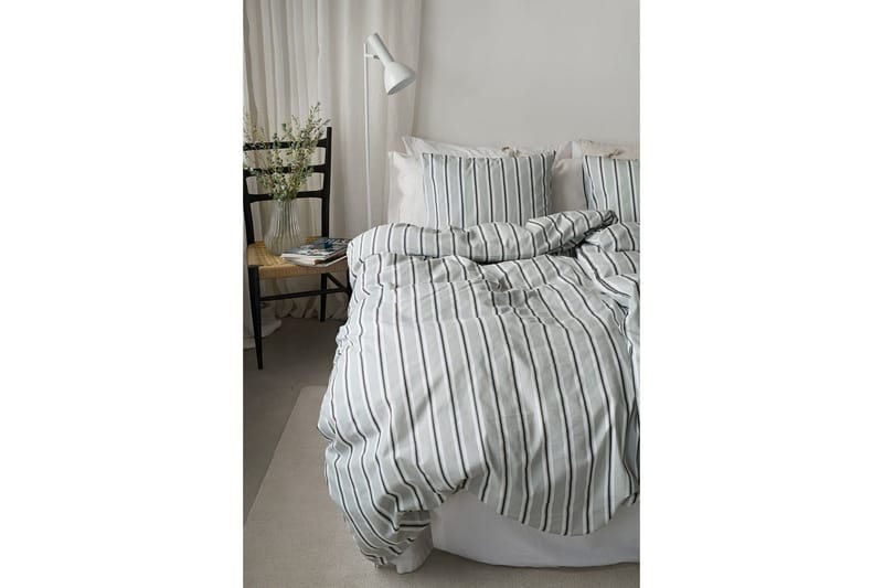 Dynetrekksett Enkeltseng 2-dels Sunnan Rand - Grønn - Tekstiler - Sengetøy - Sengetøysett & dynetrekksett