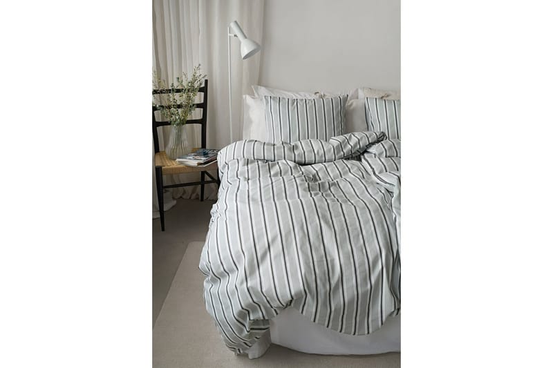 Dynetrekksett Enkeltseng 2-dels Sunnan Rand - Grønn - Tekstiler - Sengetøy - Sengetøysett & dynetrekksett