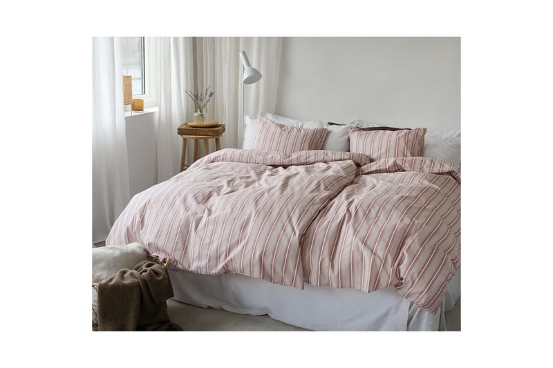 Dynetrekksett Enkeltseng 2-dels Sunnan Rand - Rosa - Tekstiler - Sengetøy - Sengetøysett & dynetrekksett