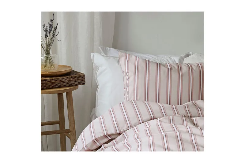 Dynetrekksett Enkeltseng 2-dels Sunnan Rand - Rosa - Tekstiler - Sengetøy - Sengetøysett & dynetrekksett