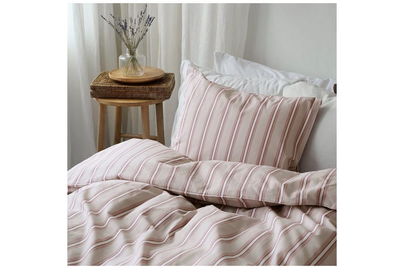 Dynetrekksett Enkeltseng 2-dels Sunnan Rand - Rosa - Tekstiler - Sengetøy - Sengetøysett & dynetrekksett