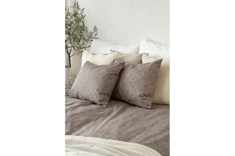 Dynetrekksett Enkeltseng 2-dels Sylvi - Brun - Tekstiler - Sengetøy - Sengetøysett & dynetrekksett