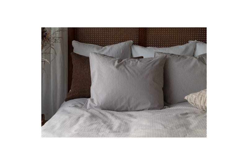 Dynetrekksett Enkeltseng 2-dels Thelma Stripe - Brun - Tekstiler - Sengetøy - Sengetøysett & dynetrekksett