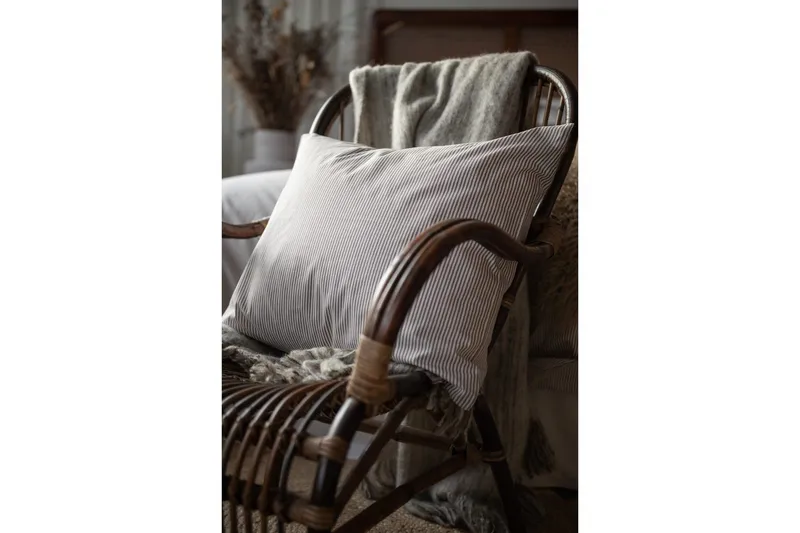 Dynetrekksett Enkeltseng 2-dels Thelma Stripe - Brun - Tekstiler - Sengetøy - Sengetøysett & dynetrekksett