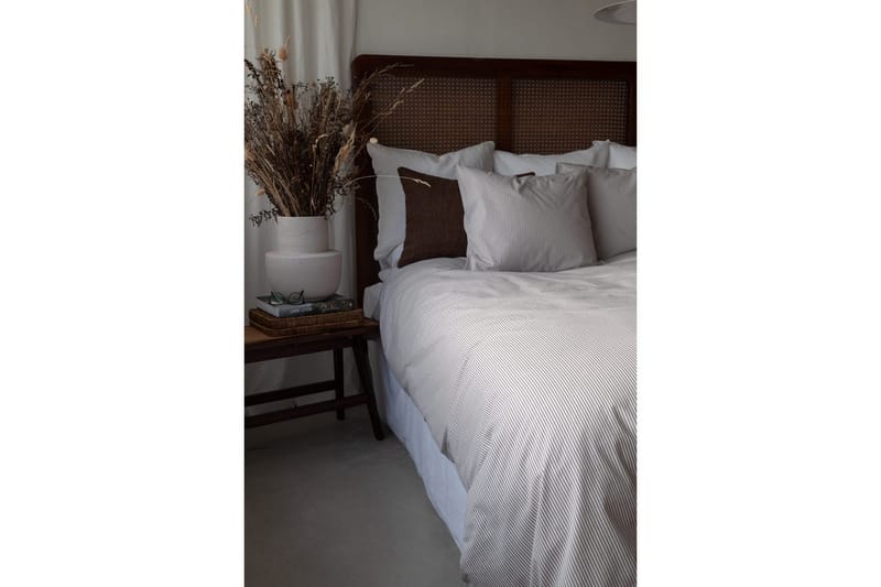 Dynetrekksett Enkeltseng 2-dels Thelma Stripe - Brun - Tekstiler - Sengetøy - Sengetøysett & dynetrekksett